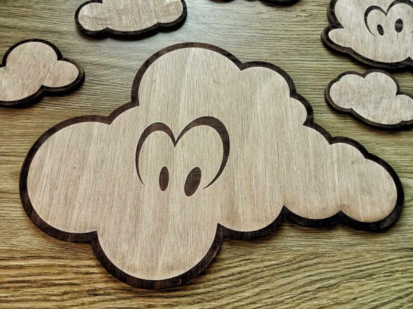 Nuages décoratifs en bois – Image 5