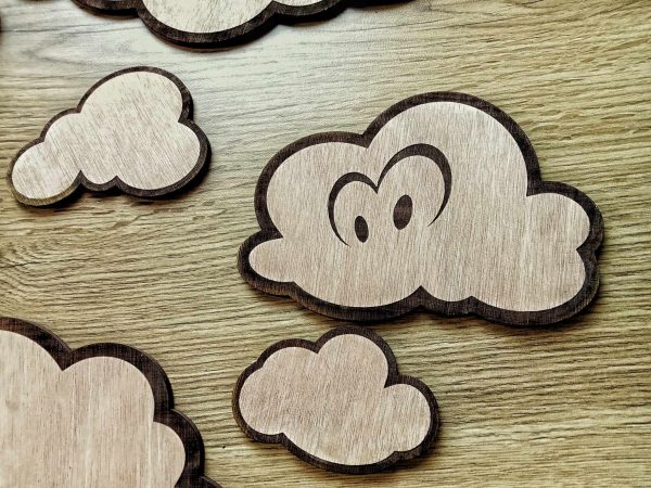 Nuages décoratifs en bois – Image 4