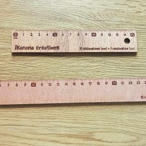 Règle en bois de 15 ou 30 cm