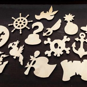 Support de loisir créatif – monde pirate 15 cm
