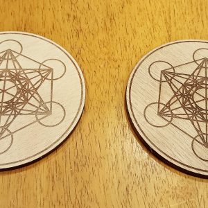 Support cube de Métatron gravé en 9, 19, 29 ou 39 cm