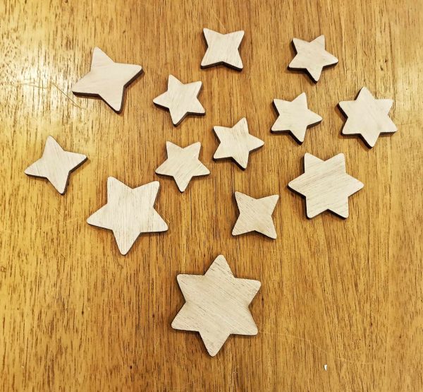 Étoiles de Noël animées décoratives en bois – Image 3