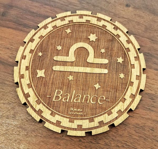 Support signes astrologiques dorés 11 cm – Image 8
