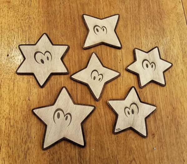 Étoiles de Noël animées décoratives en bois – Image 2