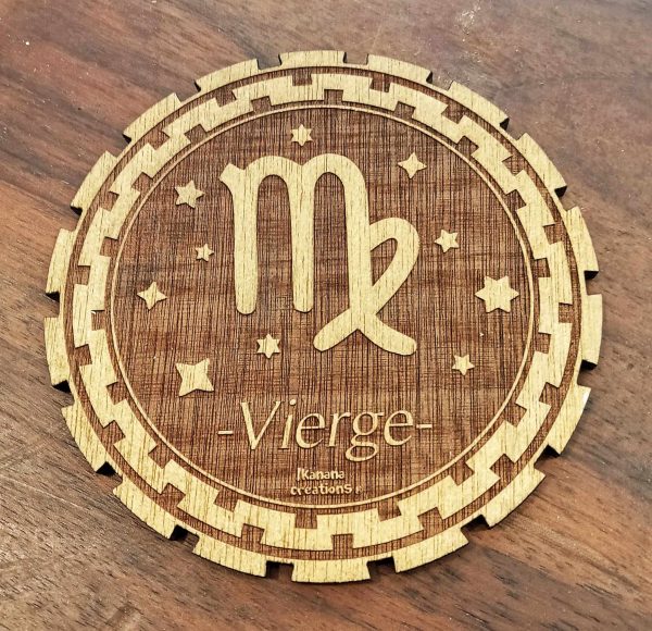 Support signes astrologiques dorés 11 cm – Image 7