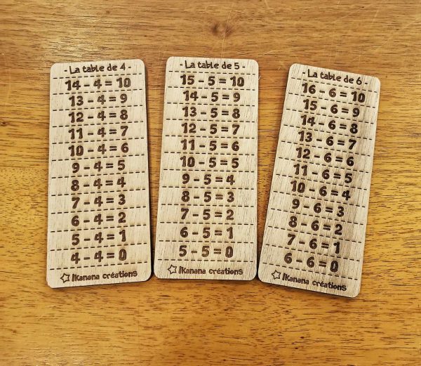 Tables de soustractions – Image 3