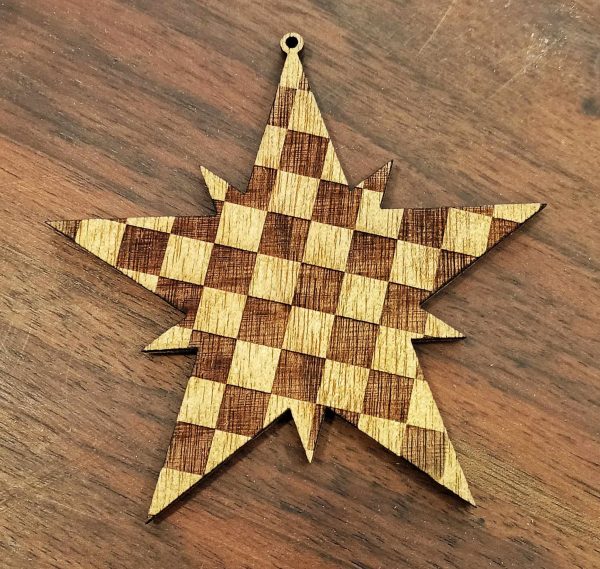 Suspension pour sapin - étoile dorée 9 cm – Image 3