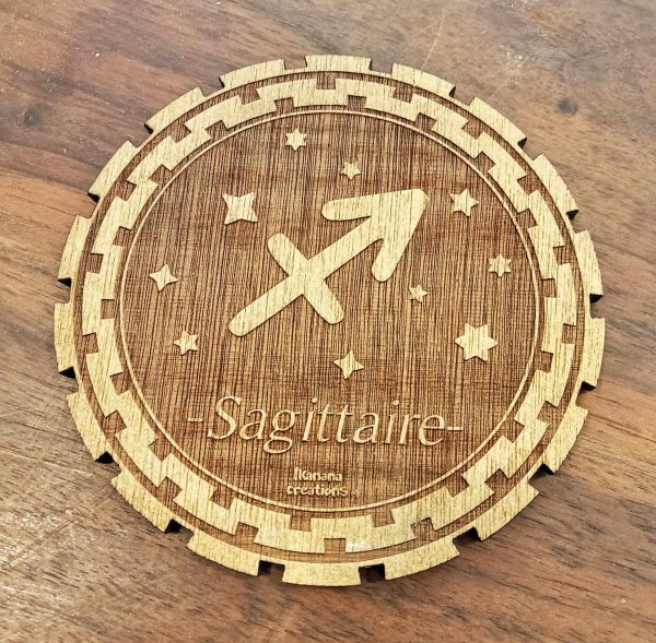 Support signes astrologiques dorés 11 cm – Image 10