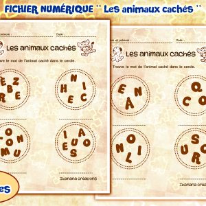 – Langage – Les animaux cachés