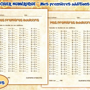 – Mathématiques – Mes premières additions (français, español)
