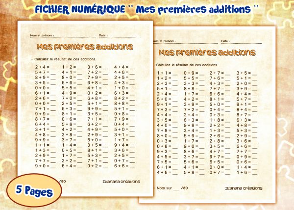 - Mathématiques - Mes premières additions (français, español)