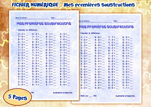 - Mathématiques - Mes premières soustractions (français, español)