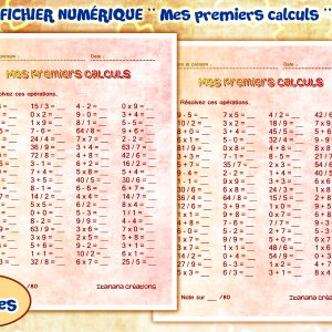 – Mathématiques – Mes premiers calculs (français, español)