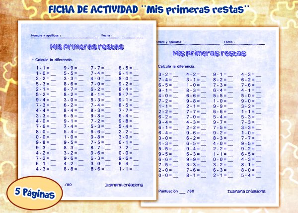 - Mathématiques - Mes premières soustractions (français, español) – Image 3