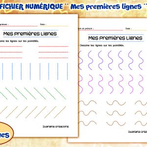 – Art et dessin – Mes premières lignes (français, español)