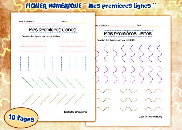 - Art et dessin - Mes premières lignes (français, español)