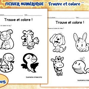 – Art et dessin – Trouve et colore !