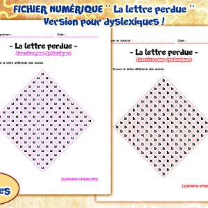 – Langage – La lettre perdue (version pour dyslexiques)
