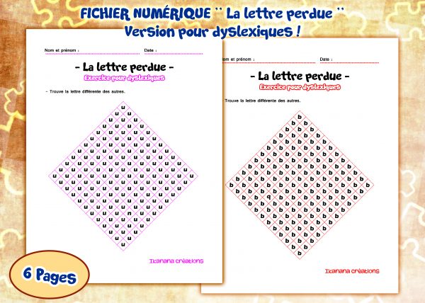 - Langage - La lettre perdue (version pour dyslexiques)