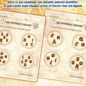 – Langage – Les animaux cachés