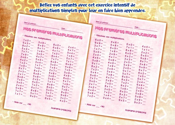 - Mathématiques - Mes premières multiplications (français, español) – Image 2