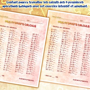 – Mathématiques – Mes premiers calculs (français, español)
