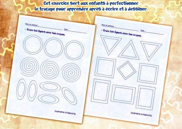 - Art et dessin - Traçage de formes simples – Image 2