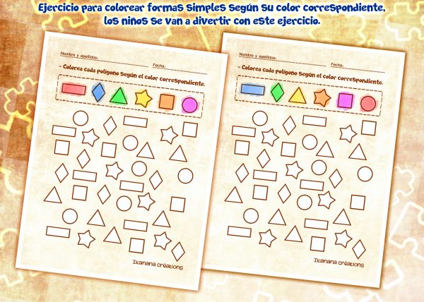 - Art et dessin - Coloriage de formes simples (français, español) – Image 4