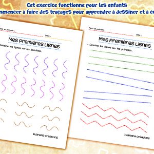 – Art et dessin – Mes premières lignes (français, español)