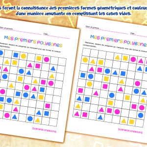 – Art et dessin – Mes premiers polygones (français, español)