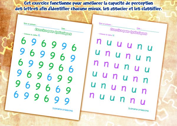 - Langage - Entourer la lettre correcte (version pour dyslexiques) – Image 2