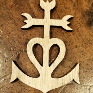 Support de loisir créatif – croix 15 cm