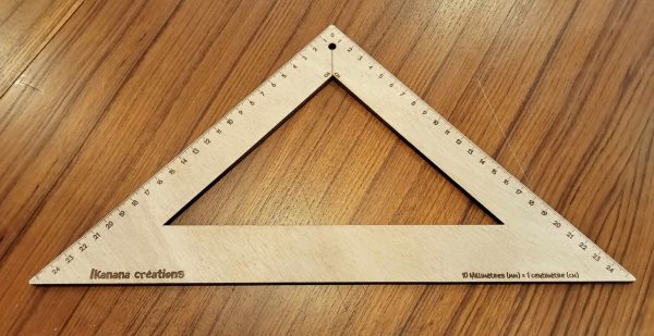 Équerre triangle 25 x 25 cm