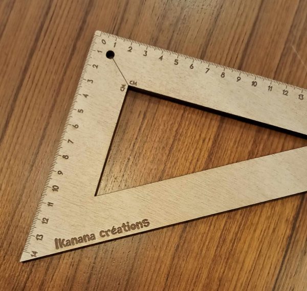Équerre triangle 25 x 14 cm – Image 2