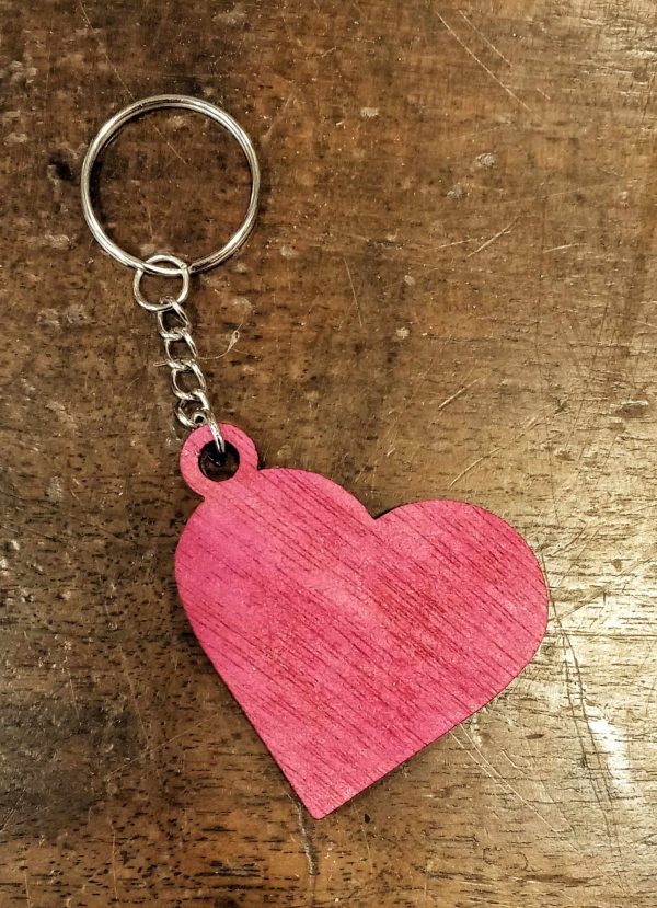 Porte-clé - cœur coloré – Image 2