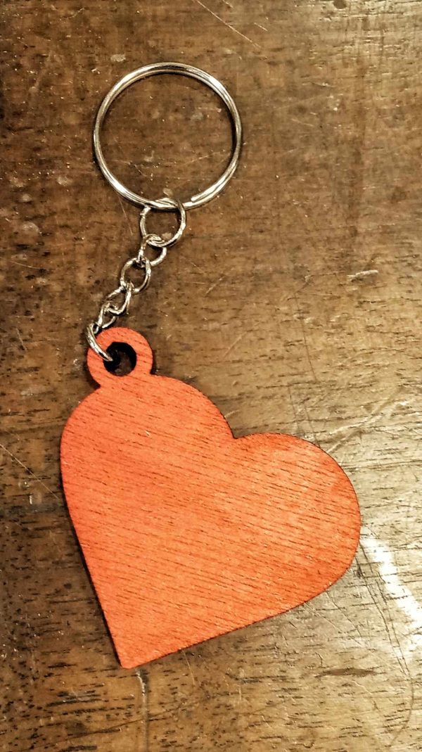 Porte-clé - cœur coloré – Image 3