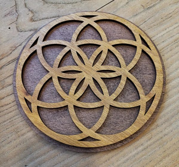 Support double en bois bien-être 19 cm – Image 2