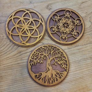 Support double en bois bien-être 19 cm