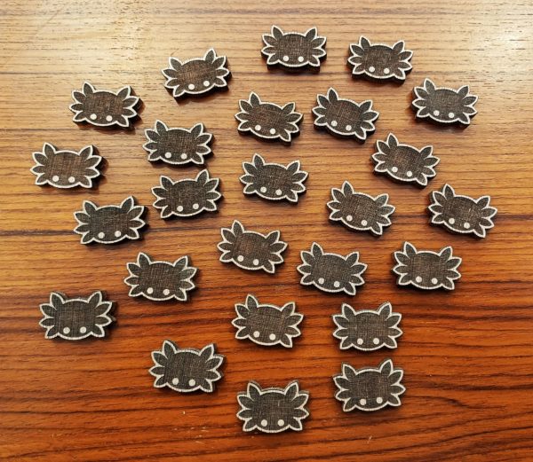 Lot de 25 pions de 2 cm forme araignée noire