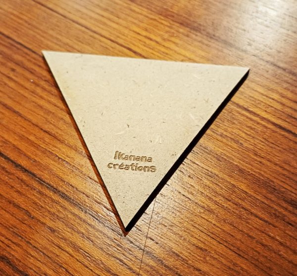 Support de loisir créatif – forme triangle en MDF – Image 2