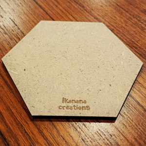 Support de loisir créatif – forme hexagone en MDF
