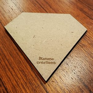 Support de loisir créatif – forme diamant en MDF
