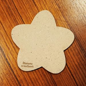 Support de loisir créatif – forme fleur en MDF