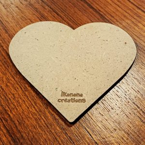 Support de loisir créatif – forme coeur en MDF