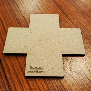 Support de loisir créatif – forme croix en MDF