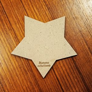 Support de loisir créatif – forme étoile à 5 branches en MDF