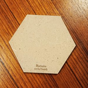Support de loisir créatif – forme hexagone en MDF