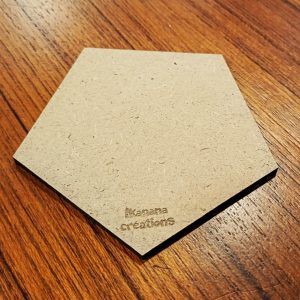 Support de loisir créatif – forme pentagone en MDF