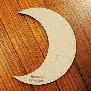 Support de loisir créatif – forme lune en MDF
