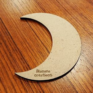 Support de loisir créatif – forme lune en MDF